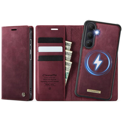 CaseMe C49 Magnetic RFID Blocking Detachable Wallet Leather Phone Case, For Galaxy S26 FE 5G, For Samsung Galaxy S26+ 5G, For Samsung Galaxy S26 Ultra 5G, For Samsung Galaxy S26 5G, For Samsung Galaxy A57 5G, For Galaxy S25 FE                          ...