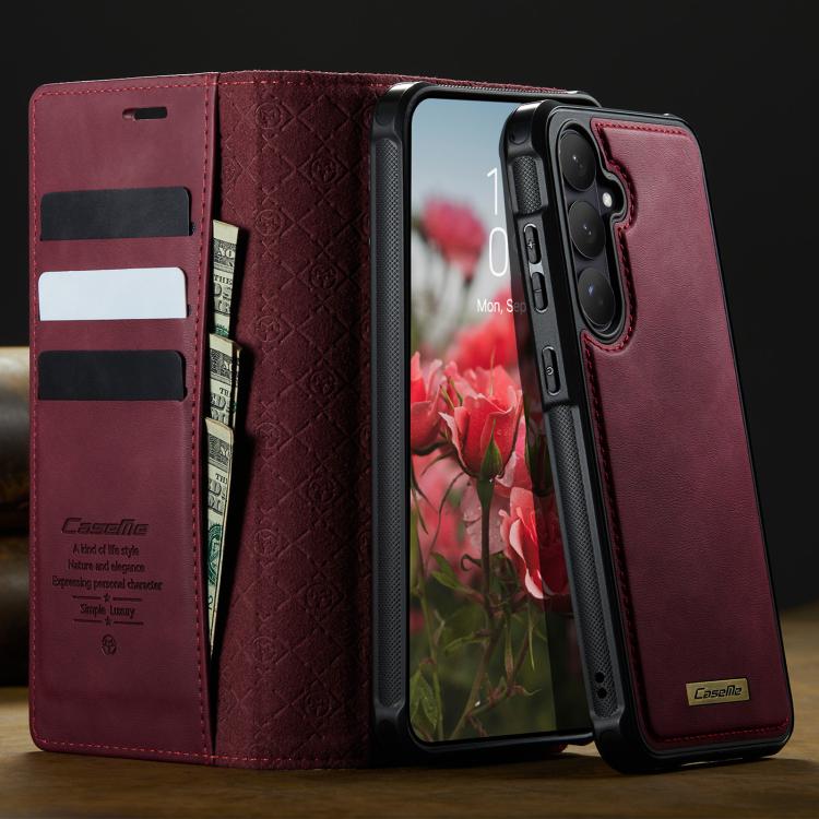 CaseMe C49 Magnetic RFID Blocking Detachable Wallet Leather Phone Case, For Galaxy S26 FE 5G, For Samsung Galaxy S26+ 5G, For Samsung Galaxy S26 Ultra 5G, For Samsung Galaxy S26 5G, For Samsung Galaxy A57 5G, For Galaxy S25 FE                          ...