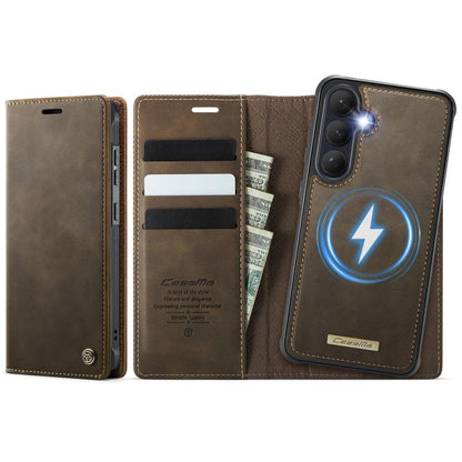CaseMe C49 Magnetic RFID Blocking Detachable Wallet Leather Phone Case, For Galaxy S26 FE 5G, For Samsung Galaxy S26+ 5G, For Samsung Galaxy S26 Ultra 5G, For Samsung Galaxy S26 5G, For Samsung Galaxy A57 5G, For Galaxy S25 FE                          ...