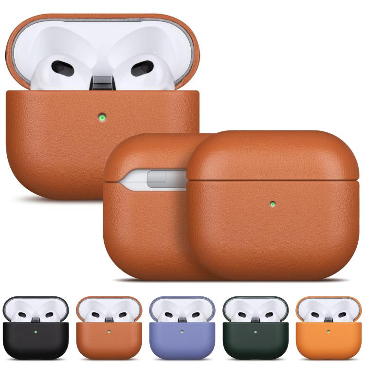 Full-grain Genuine Leather Earbuds Protective Case