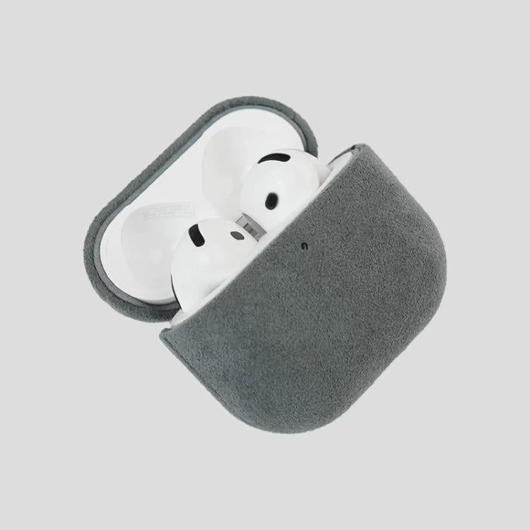 Nubuck Genuine Leather Earbuds Protective Case