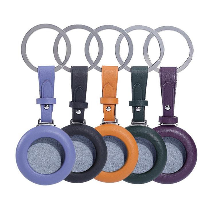 Genuine Leather Shockproof Anti-scratch Protective Case Cover with Keychain