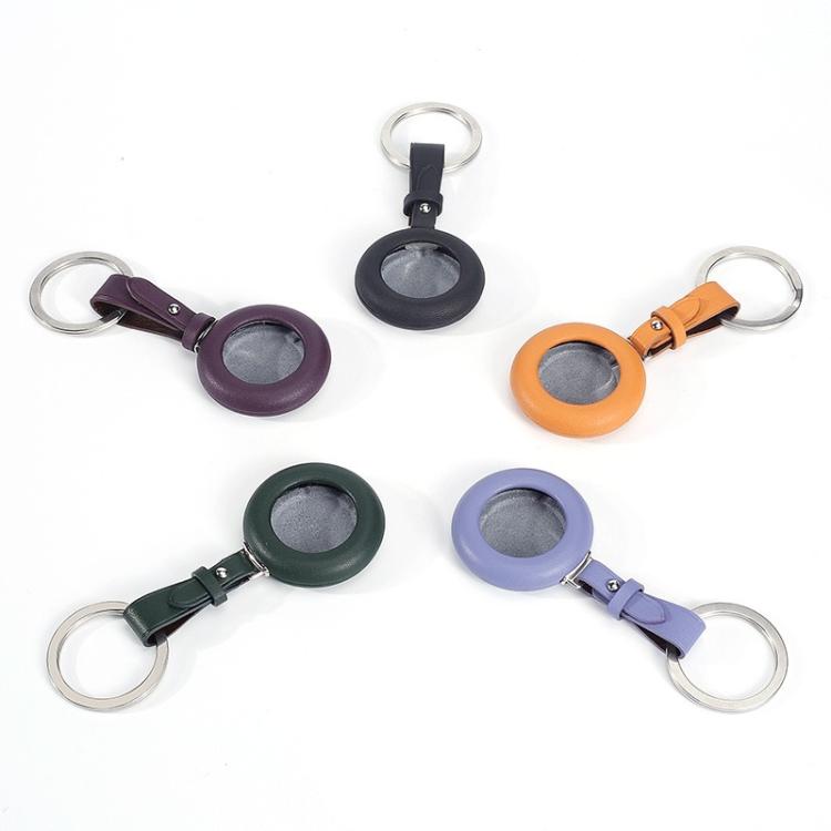 Genuine Leather Shockproof Anti-scratch Protective Case Cover with Keychain