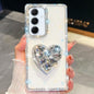 Diamond Glitter Gemstone Heart Holder Phone Case, For Samsung Galaxy S26+ 5G, For Samsung Galaxy S26 Ultra 5G, For Samsung Galaxy S26 5G, For Samsung Galaxy A07 5G, For Samsung Galaxy A17 5G, For Samsung Galaxy A56 5G, For Samsung Galaxy A26 5G        ...