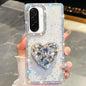 Diamond Glitter Gemstone Heart Holder Phone Case, For Samsung Galaxy S26+ 5G, For Samsung Galaxy S26 Ultra 5G, For Samsung Galaxy S26 5G, For Samsung Galaxy A07 5G, For Samsung Galaxy A17 5G, For Samsung Galaxy A56 5G, For Samsung Galaxy A26 5G        ...