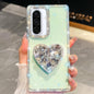 Diamond Glitter Gemstone Heart Holder Phone Case, For Samsung Galaxy S26+ 5G, For Samsung Galaxy S26 Ultra 5G, For Samsung Galaxy S26 5G, For Samsung Galaxy A07 5G, For Samsung Galaxy A17 5G, For Samsung Galaxy A56 5G, For Samsung Galaxy A26 5G        ...