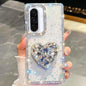Diamond Glitter Gemstone Heart Holder Phone Case, For Samsung Galaxy S26+ 5G, For Samsung Galaxy S26 Ultra 5G, For Samsung Galaxy S26 5G, For Samsung Galaxy A07 5G, For Samsung Galaxy A17 5G, For Samsung Galaxy A56 5G, For Samsung Galaxy A26 5G        ...