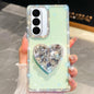 Diamond Glitter Gemstone Heart Holder Phone Case, For Samsung Galaxy S26+ 5G, For Samsung Galaxy S26 Ultra 5G, For Samsung Galaxy S26 5G, For Samsung Galaxy A07 5G, For Samsung Galaxy A17 5G, For Samsung Galaxy A56 5G, For Samsung Galaxy A26 5G        ...