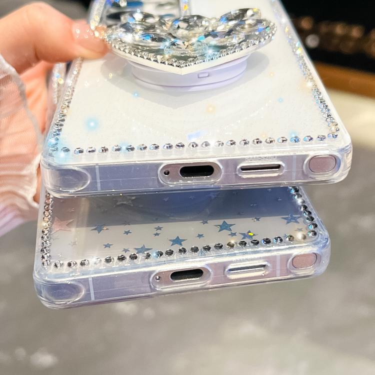 Diamond Glitter Gemstone Heart Holder Phone Case, For Samsung Galaxy S26+ 5G, For Samsung Galaxy S26 Ultra 5G, For Samsung Galaxy S26 5G, For Samsung Galaxy A07 5G, For Samsung Galaxy A17 5G, For Samsung Galaxy A56 5G, For Samsung Galaxy A26 5G        ...
