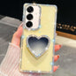 Diamond Glitter Mirror Heart Holder Phone Case, For Samsung Galaxy S25 5G, For Samsung Galaxy S25+ 5G, For Samsung Galaxy S25 Ultra 5G, For Samsung Galaxy A16 5G, For Samsung Galaxy S24 FE 5G, For Samsung Galaxy A15 5G, For Samsung Galaxy A55 5G       ...