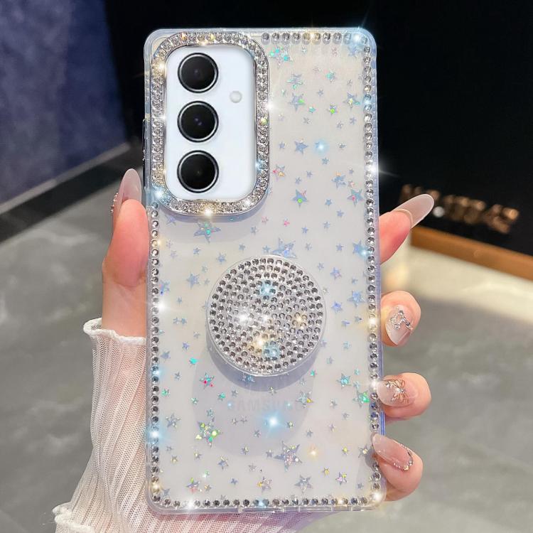 Diamond Glitter Diamond Round Holder Phone Case, : For Samsung Galaxy S26+ 5G, For Samsung Galaxy S26 Ultra 5G, For Samsung Galaxy S26 5G, For Samsung Galaxy A07 5G, For Samsung Galaxy A17 5G, For Samsung Galaxy A56 5G, For Samsung Galaxy A26 5G       ...