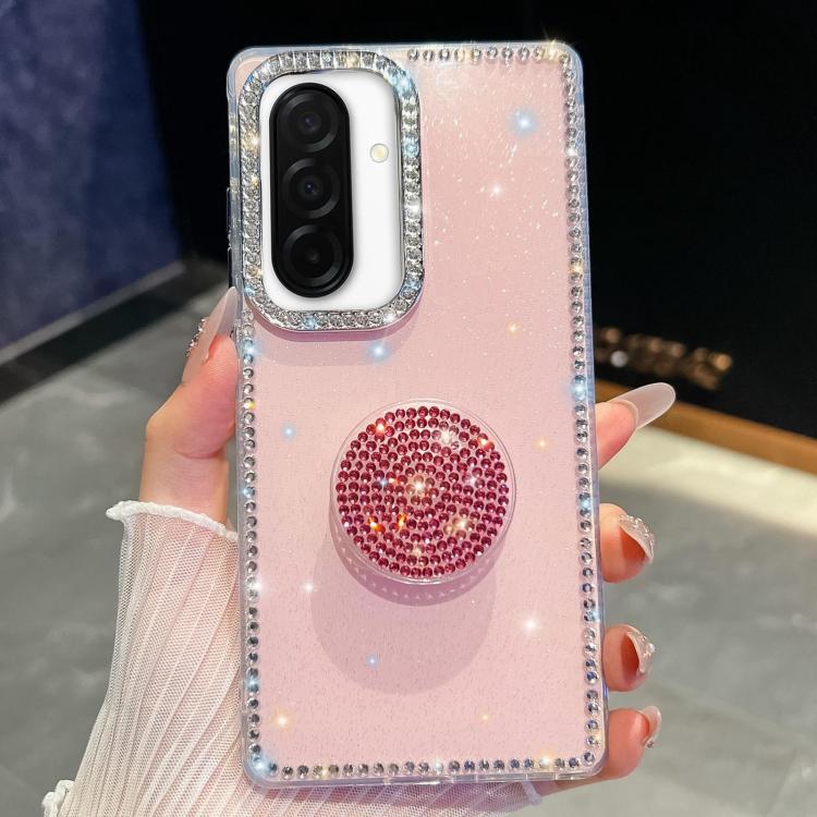 Diamond Glitter Diamond Round Holder Phone Case, : For Samsung Galaxy S26+ 5G, For Samsung Galaxy S26 Ultra 5G, For Samsung Galaxy S26 5G, For Samsung Galaxy A07 5G, For Samsung Galaxy A17 5G, For Samsung Galaxy A56 5G, For Samsung Galaxy A26 5G       ...