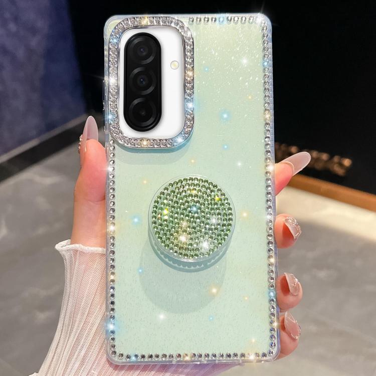 Diamond Glitter Diamond Round Holder Phone Case, : For Samsung Galaxy S26+ 5G, For Samsung Galaxy S26 Ultra 5G, For Samsung Galaxy S26 5G, For Samsung Galaxy A07 5G, For Samsung Galaxy A17 5G, For Samsung Galaxy A56 5G, For Samsung Galaxy A26 5G       ...