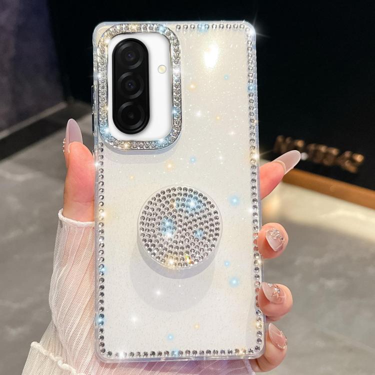 Diamond Glitter Diamond Round Holder Phone Case, : For Samsung Galaxy S26+ 5G, For Samsung Galaxy S26 Ultra 5G, For Samsung Galaxy S26 5G, For Samsung Galaxy A07 5G, For Samsung Galaxy A17 5G, For Samsung Galaxy A56 5G, For Samsung Galaxy A26 5G       ...