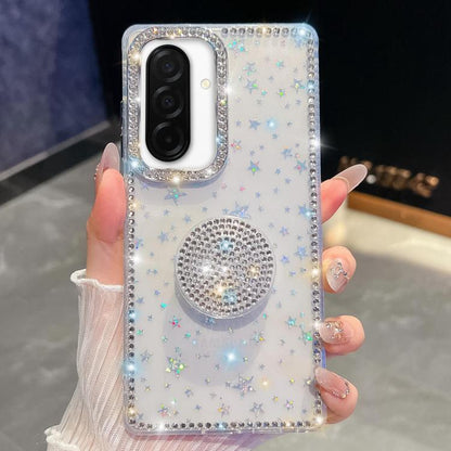 Diamond Glitter Diamond Round Holder Phone Case, : For Samsung Galaxy S26+ 5G, For Samsung Galaxy S26 Ultra 5G, For Samsung Galaxy S26 5G, For Samsung Galaxy A07 5G, For Samsung Galaxy A17 5G, For Samsung Galaxy A56 5G, For Samsung Galaxy A26 5G       ...