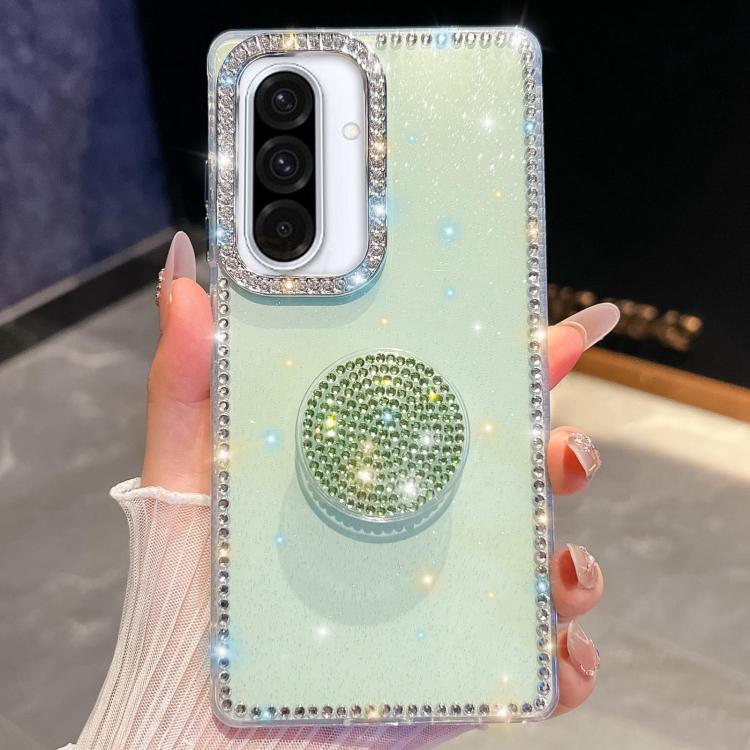 Diamond Glitter Diamond Round Holder Phone Case, : For Samsung Galaxy S26+ 5G, For Samsung Galaxy S26 Ultra 5G, For Samsung Galaxy S26 5G, For Samsung Galaxy A07 5G, For Samsung Galaxy A17 5G, For Samsung Galaxy A56 5G, For Samsung Galaxy A26 5G       ...
