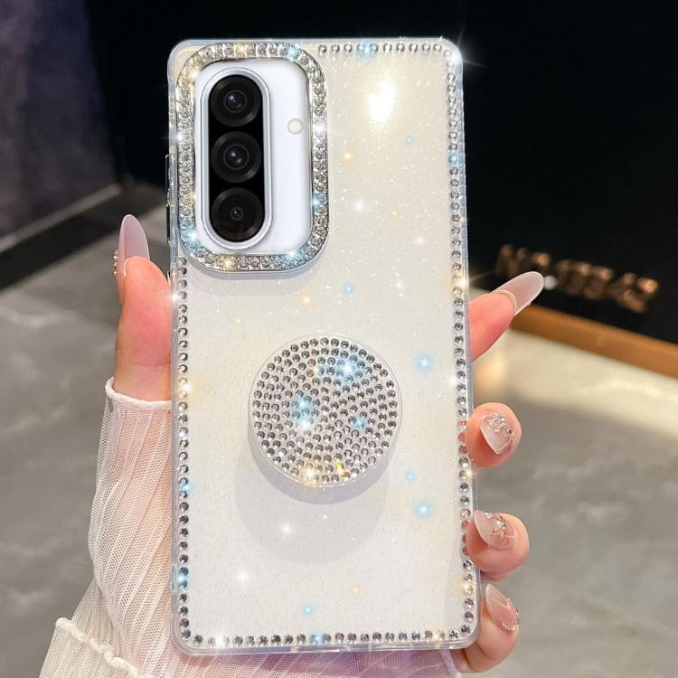 Diamond Glitter Diamond Round Holder Phone Case, : For Samsung Galaxy S26+ 5G, For Samsung Galaxy S26 Ultra 5G, For Samsung Galaxy S26 5G, For Samsung Galaxy A07 5G, For Samsung Galaxy A17 5G, For Samsung Galaxy A56 5G, For Samsung Galaxy A26 5G       ...