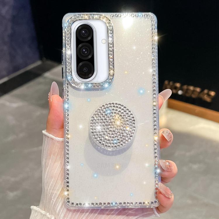 Diamond Glitter Diamond Round Holder Phone Case, : For Samsung Galaxy S26+ 5G, For Samsung Galaxy S26 Ultra 5G, For Samsung Galaxy S26 5G, For Samsung Galaxy A07 5G, For Samsung Galaxy A17 5G, For Samsung Galaxy A56 5G, For Samsung Galaxy A26 5G       ...