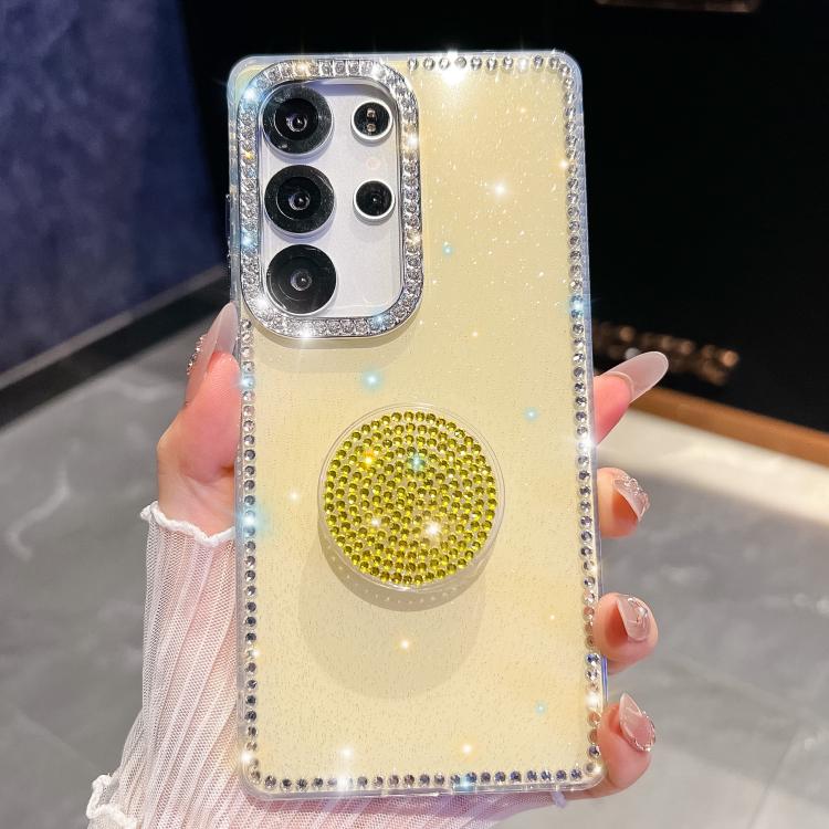 Diamond Glitter Diamond Round Holder Phone Case, For Samsung Galaxy S25 5G, For Samsung Galaxy S25+ 5G, For Samsung Galaxy S25 Ultra 5G, For Samsung Galaxy A16 5G, For Samsung Galaxy S24 FE 5G, For Samsung Galaxy A15 5G, For Samsung Galaxy A55 5G      ...
