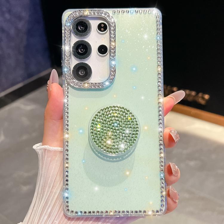 Diamond Glitter Diamond Round Holder Phone Case, For Samsung Galaxy S25 5G, For Samsung Galaxy S25+ 5G, For Samsung Galaxy S25 Ultra 5G, For Samsung Galaxy A16 5G, For Samsung Galaxy S24 FE 5G, For Samsung Galaxy A15 5G, For Samsung Galaxy A55 5G      ...