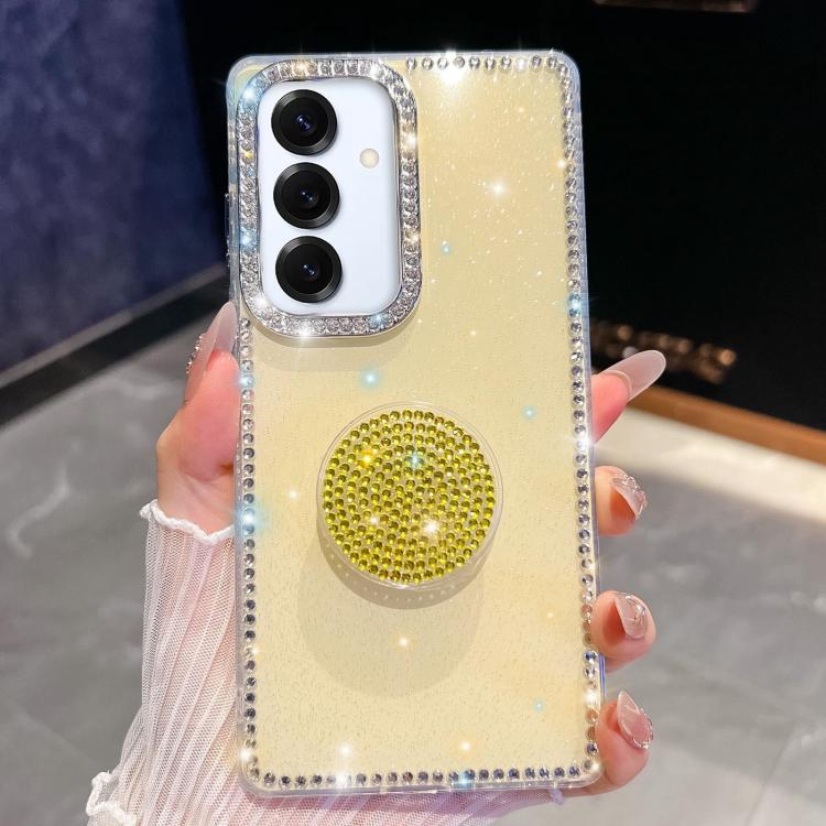Diamond Glitter Diamond Round Holder Phone Case, For Samsung Galaxy S25 5G, For Samsung Galaxy S25+ 5G, For Samsung Galaxy S25 Ultra 5G, For Samsung Galaxy A16 5G, For Samsung Galaxy S24 FE 5G, For Samsung Galaxy A15 5G, For Samsung Galaxy A55 5G      ...