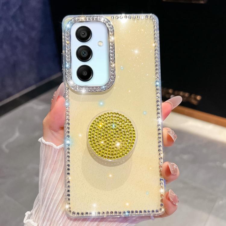 Diamond Glitter Diamond Round Holder Phone Case, For Samsung Galaxy S25 5G, For Samsung Galaxy S25+ 5G, For Samsung Galaxy S25 Ultra 5G, For Samsung Galaxy A16 5G, For Samsung Galaxy S24 FE 5G, For Samsung Galaxy A15 5G, For Samsung Galaxy A55 5G      ...