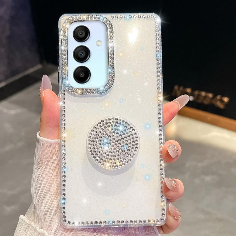 Diamond Glitter Diamond Round Holder Phone Case, For Samsung Galaxy S25 5G, For Samsung Galaxy S25+ 5G, For Samsung Galaxy S25 Ultra 5G, For Samsung Galaxy A16 5G, For Samsung Galaxy S24 FE 5G, For Samsung Galaxy A15 5G, For Samsung Galaxy A55 5G      ...