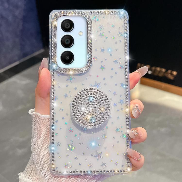 Diamond Glitter Diamond Round Holder Phone Case, For Samsung Galaxy S25 5G, For Samsung Galaxy S25+ 5G, For Samsung Galaxy S25 Ultra 5G, For Samsung Galaxy A16 5G, For Samsung Galaxy S24 FE 5G, For Samsung Galaxy A15 5G, For Samsung Galaxy A55 5G      ...