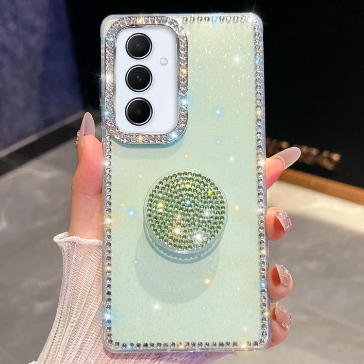 Diamond Glitter Diamond Round Holder Phone Case, For Samsung Galaxy S25 5G, For Samsung Galaxy S25+ 5G, For Samsung Galaxy S25 Ultra 5G, For Samsung Galaxy A16 5G, For Samsung Galaxy S24 FE 5G, For Samsung Galaxy A15 5G, For Samsung Galaxy A55 5G      ...