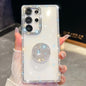 Diamond Glitter Diamond Round Holder Phone Case, For Samsung Galaxy S24 Ultra 5G, For Samsung Galaxy S24+ 5G, For Samsung Galaxy S24 5G, For Samsung Galaxy S23 Ultra 5G