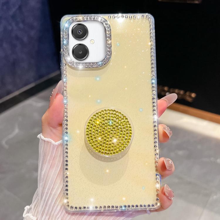 Diamond Glitter Diamond Round Holder Phone Case, : For Samsung Galaxy S26+ 5G, For Samsung Galaxy S26 Ultra 5G, For Samsung Galaxy S26 5G, For Samsung Galaxy A07 5G, For Samsung Galaxy A17 5G, For Samsung Galaxy A56 5G, For Samsung Galaxy A26 5G       ...