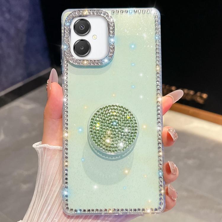 Diamond Glitter Diamond Round Holder Phone Case, : For Samsung Galaxy S26+ 5G, For Samsung Galaxy S26 Ultra 5G, For Samsung Galaxy S26 5G, For Samsung Galaxy A07 5G, For Samsung Galaxy A17 5G, For Samsung Galaxy A56 5G, For Samsung Galaxy A26 5G       ...