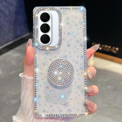 Diamond Glitter Diamond Round Holder Phone Case, : For Samsung Galaxy S26+ 5G, For Samsung Galaxy S26 Ultra 5G, For Samsung Galaxy S26 5G, For Samsung Galaxy A07 5G, For Samsung Galaxy A17 5G, For Samsung Galaxy A56 5G, For Samsung Galaxy A26 5G       ...