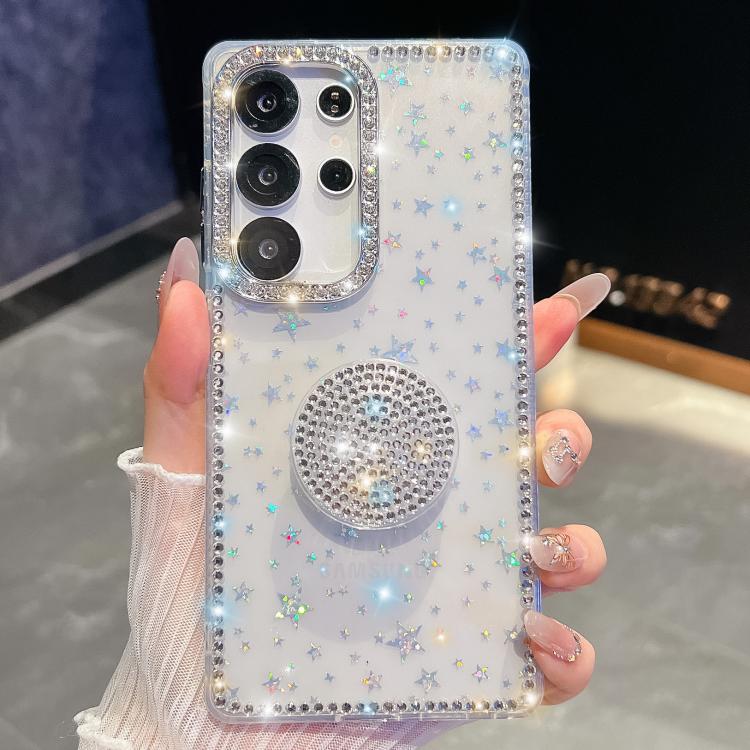Diamond Glitter Diamond Round Holder Phone Case, : For Samsung Galaxy S26+ 5G, For Samsung Galaxy S26 Ultra 5G, For Samsung Galaxy S26 5G, For Samsung Galaxy A07 5G, For Samsung Galaxy A17 5G, For Samsung Galaxy A56 5G, For Samsung Galaxy A26 5G       ...