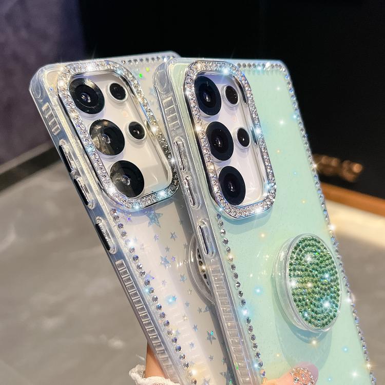 Diamond Glitter Diamond Round Holder Phone Case, : For Samsung Galaxy S26+ 5G, For Samsung Galaxy S26 Ultra 5G, For Samsung Galaxy S26 5G, For Samsung Galaxy A07 5G, For Samsung Galaxy A17 5G, For Samsung Galaxy A56 5G, For Samsung Galaxy A26 5G       ...