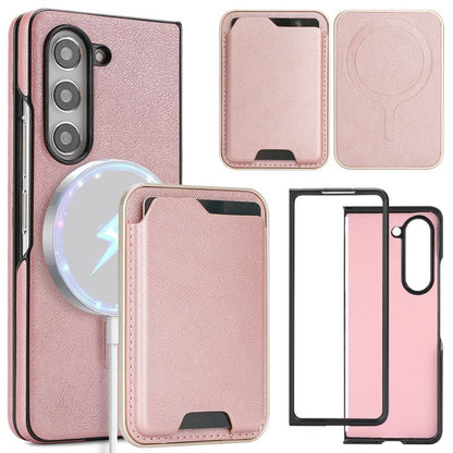 Kalebol Slim MagSafe Ring Magnetic Card Bag Side Sticker Leather Phone Case, For Samsung Galaxy S26 Ultra 5G, For Samsung Galaxy Z Fold7 5G, For Samsung Galaxy S25 Ultra 5G, For Samsung Galaxy Z Fold6, For Samsung Galaxy S24 Ultra 5G                   ...
