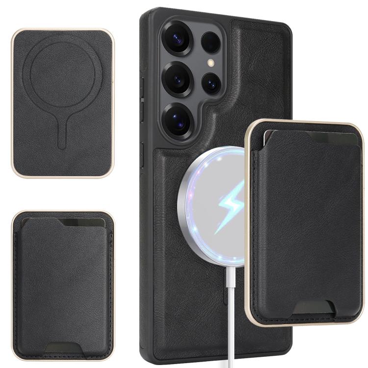 Kalebol Slim MagSafe Ring Magnetic Card Bag Side Sticker Leather Phone Case, For Samsung Galaxy S26 Ultra 5G, For Samsung Galaxy Z Fold7 5G, For Samsung Galaxy S25 Ultra 5G, For Samsung Galaxy Z Fold6, For Samsung Galaxy S24 Ultra 5G                   ...