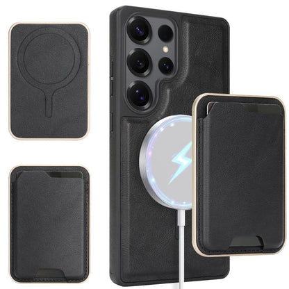 Kalebol Slim MagSafe Ring Magnetic Card Bag Side Sticker Leather Phone Case, For Samsung Galaxy S26 Ultra 5G, For Samsung Galaxy Z Fold7 5G, For Samsung Galaxy S25 Ultra 5G, For Samsung Galaxy Z Fold6, For Samsung Galaxy S24 Ultra 5G                   ...