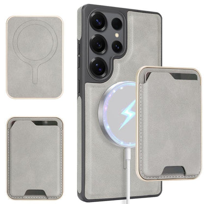 Kalebol Slim MagSafe Ring Magnetic Card Bag Side Sticker Leather Phone Case, For Samsung Galaxy S26 Ultra 5G, For Samsung Galaxy Z Fold7 5G, For Samsung Galaxy S25 Ultra 5G, For Samsung Galaxy Z Fold6, For Samsung Galaxy S24 Ultra 5G                   ...