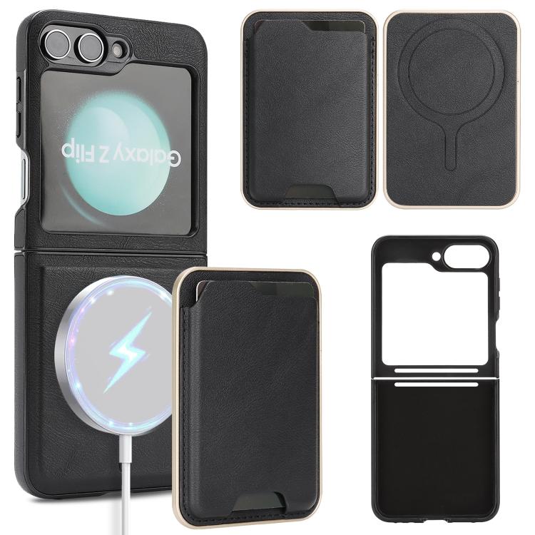 Kalebol Slim MagSafe Ring Magnetic Card Bag Side Sticker Leather Phone Case, For Samsung Galaxy S26 Ultra 5G, For Samsung Galaxy Z Fold7 5G, For Samsung Galaxy S25 Ultra 5G, For Samsung Galaxy Z Fold6, For Samsung Galaxy S24 Ultra 5G                   ...