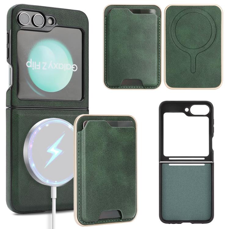 Kalebol Slim MagSafe Ring Magnetic Card Bag Side Sticker Leather Phone Case, For Samsung Galaxy S26 Ultra 5G, For Samsung Galaxy Z Fold7 5G, For Samsung Galaxy S25 Ultra 5G, For Samsung Galaxy Z Fold6, For Samsung Galaxy S24 Ultra 5G                   ...