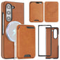 Kalebol Slim MagSafe Ring Magnetic Card Bag Side Sticker Leather Phone Case, For Samsung Galaxy S26 Ultra 5G, For Samsung Galaxy Z Fold7 5G, For Samsung Galaxy S25 Ultra 5G, For Samsung Galaxy Z Fold6, For Samsung Galaxy S24 Ultra 5G                   ...