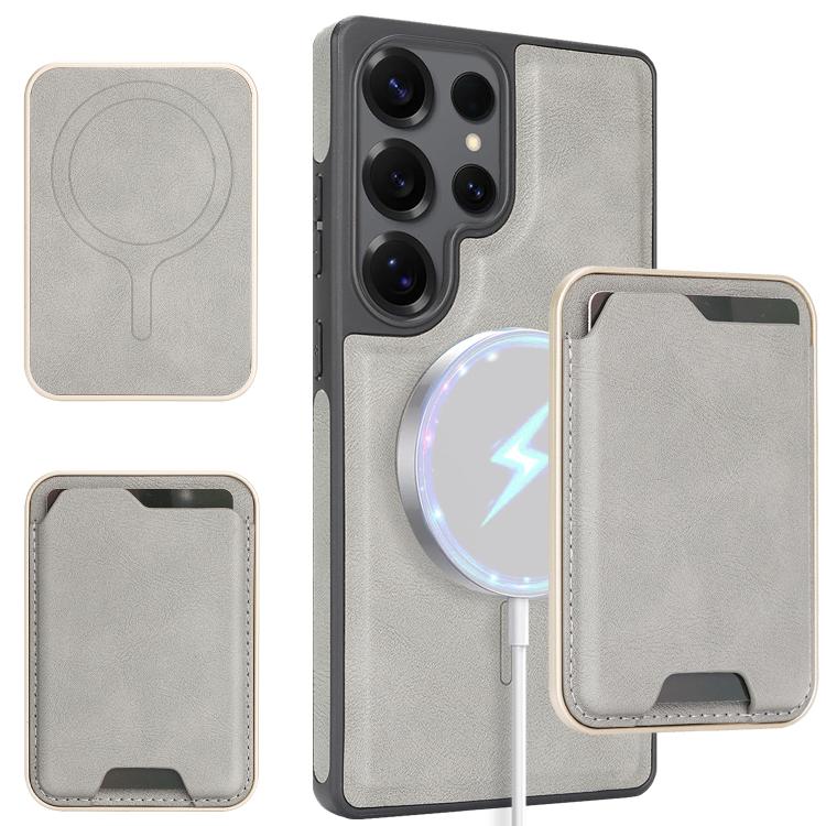 Kalebol Slim MagSafe Ring Magnetic Card Bag Side Sticker Leather Phone Case, For Samsung Galaxy S26 Ultra 5G, For Samsung Galaxy Z Fold7 5G, For Samsung Galaxy S25 Ultra 5G, For Samsung Galaxy Z Fold6, For Samsung Galaxy S24 Ultra 5G                   ...