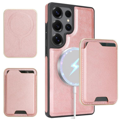 Kalebol Slim MagSafe Ring Magnetic Card Bag Side Sticker Leather Phone Case, For Samsung Galaxy S26 Ultra 5G, For Samsung Galaxy Z Fold7 5G, For Samsung Galaxy S25 Ultra 5G, For Samsung Galaxy Z Fold6, For Samsung Galaxy S24 Ultra 5G                   ...