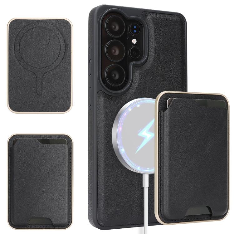 Kalebol Slim MagSafe Ring Magnetic Card Bag Side Sticker Leather Phone Case, For Samsung Galaxy S26 Ultra 5G, For Samsung Galaxy Z Fold7 5G, For Samsung Galaxy S25 Ultra 5G, For Samsung Galaxy Z Fold6, For Samsung Galaxy S24 Ultra 5G                   ...