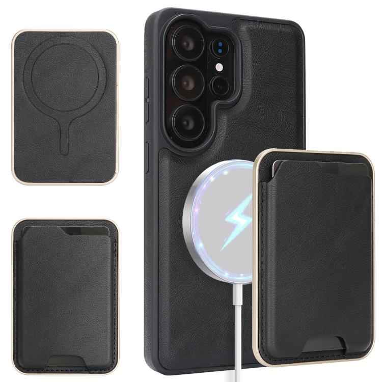 Kalebol Slim MagSafe Ring Magnetic Card Bag Side Sticker Leather Phone Case, For Samsung Galaxy S26 Ultra 5G, For Samsung Galaxy Z Fold7 5G, For Samsung Galaxy S25 Ultra 5G, For Samsung Galaxy Z Fold6, For Samsung Galaxy S24 Ultra 5G                   ...