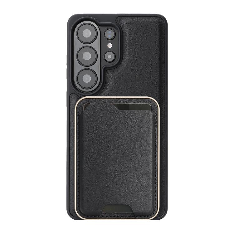 Kalebol Slim MagSafe Ring Magnetic Card Bag Side Sticker Leather Phone Case, For Samsung Galaxy S26 Ultra 5G, For Samsung Galaxy Z Fold7 5G, For Samsung Galaxy S25 Ultra 5G, For Samsung Galaxy Z Fold6, For Samsung Galaxy S24 Ultra 5G                   ...