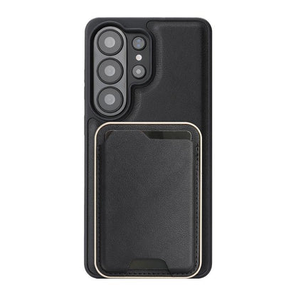Kalebol Slim MagSafe Ring Magnetic Card Bag Side Sticker Leather Phone Case, For Samsung Galaxy S26 Ultra 5G, For Samsung Galaxy Z Fold7 5G, For Samsung Galaxy S25 Ultra 5G, For Samsung Galaxy Z Fold6, For Samsung Galaxy S24 Ultra 5G                   ...