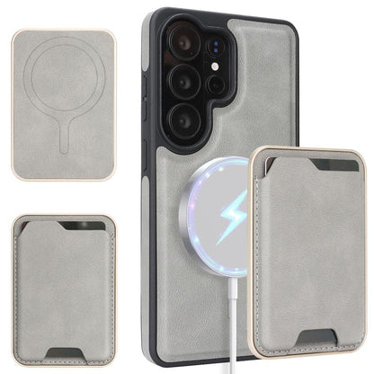 Kalebol Slim MagSafe Ring Magnetic Card Bag Side Sticker Leather Phone Case, For Samsung Galaxy S26 Ultra 5G, For Samsung Galaxy Z Fold7 5G, For Samsung Galaxy S25 Ultra 5G, For Samsung Galaxy Z Fold6, For Samsung Galaxy S24 Ultra 5G                   ...