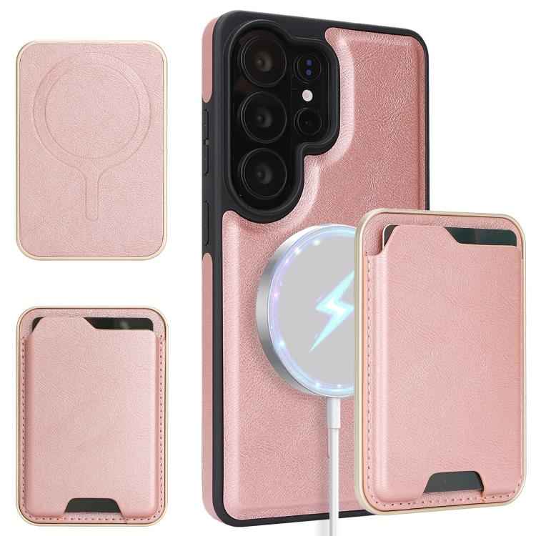 Kalebol Slim MagSafe Ring Magnetic Card Bag Side Sticker Leather Phone Case, For Samsung Galaxy S26 Ultra 5G, For Samsung Galaxy Z Fold7 5G, For Samsung Galaxy S25 Ultra 5G, For Samsung Galaxy Z Fold6, For Samsung Galaxy S24 Ultra 5G                   ...